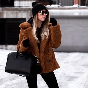 Free People Teddy Jacket (white) size S